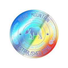 Holographic Bear Mountain Sticker